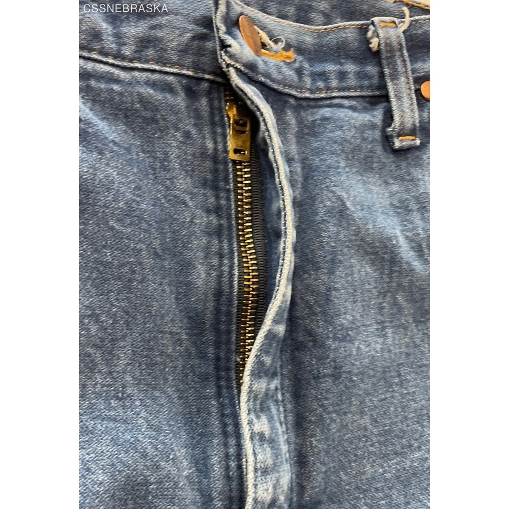 Wrangler Blue 13MWZ Cowboy Cut men's jeans in 100% cotton denim - Size 38x32 - Picture 11 of 12